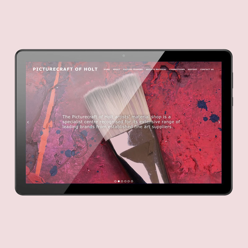 Picturecraft of Holt website by Drydesign