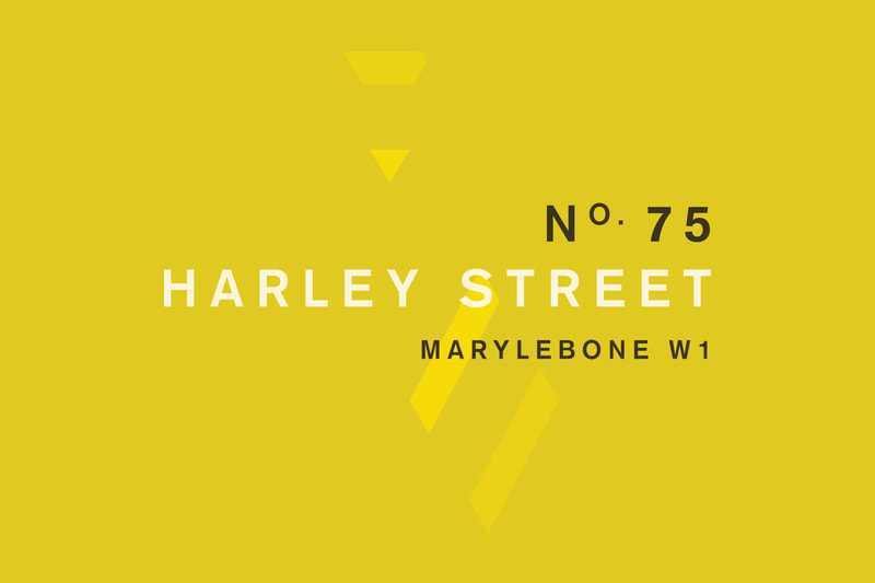 Still from 75 Harley Street website landing page animated gif by Drydesign