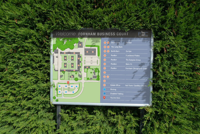 Site map for Fornham Business Court by Drydesign