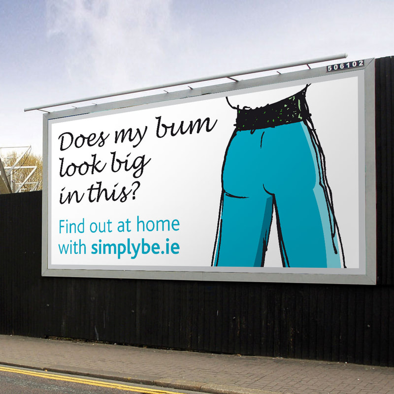 Simplybe.ie 48 sheet poster by Drydesign