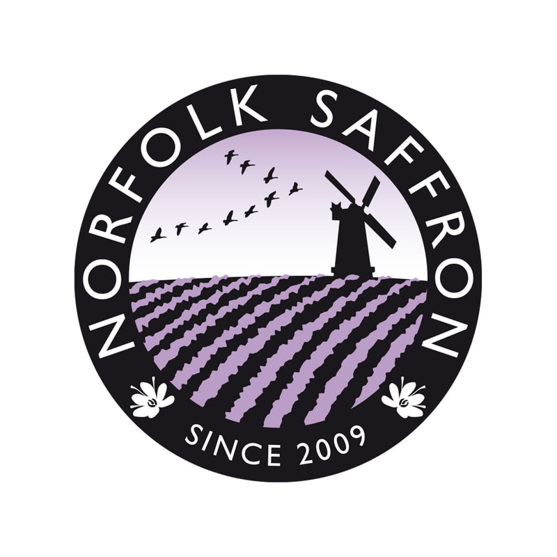 Norfolk Saffron brand logo by Drydesign