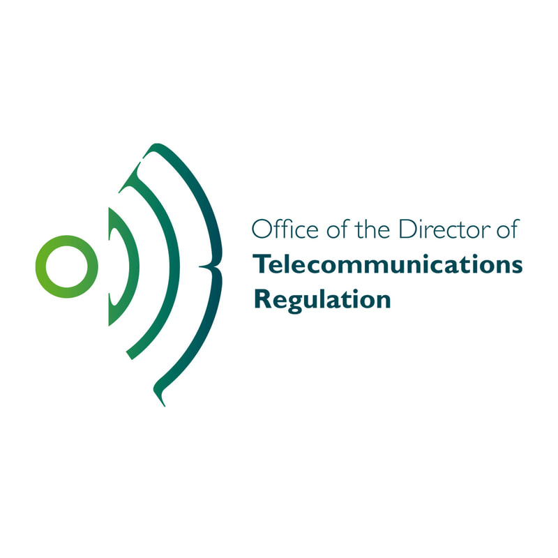Corporate logo for the Office of the Director of Telecommunications Regulation in Ireland by Drydesign