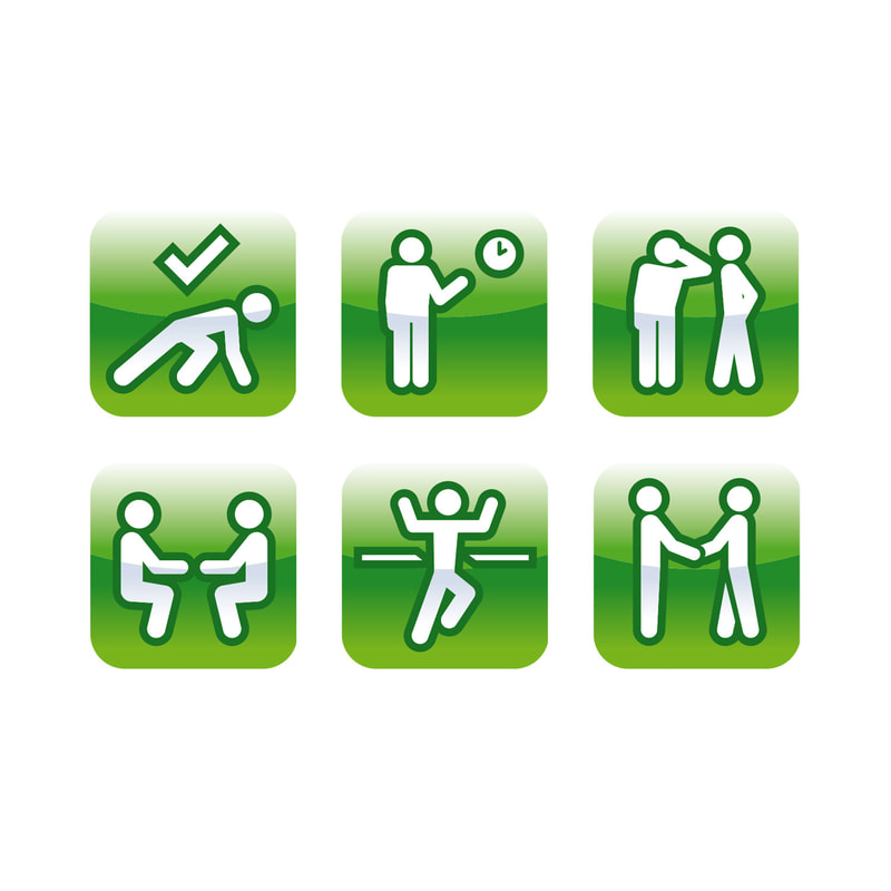 Pictograms for use in XL Veterinary Group feedback forms by Drydesign