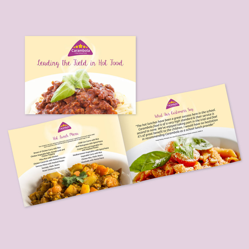 Brochure for Carambola hot school food by Drydesign