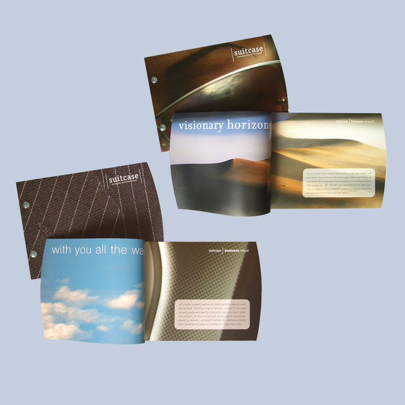 Double sided business and leisure travel brochure for Travel Counsellors by Drydesign