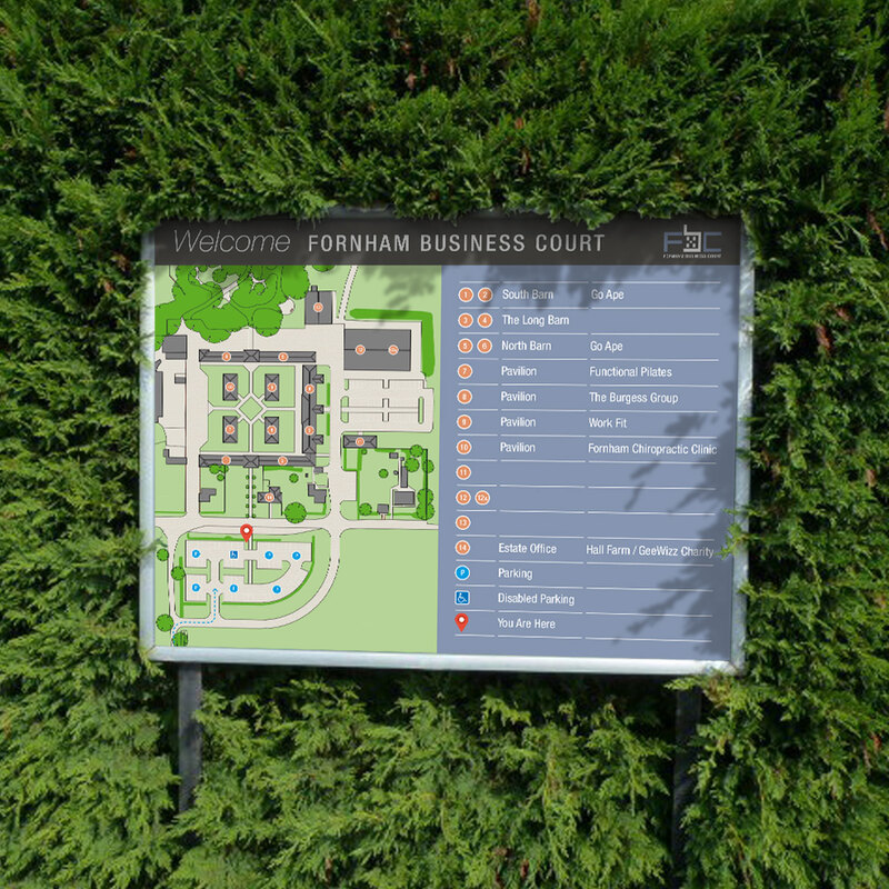 Site map for Fornham Business Court by Drydesign