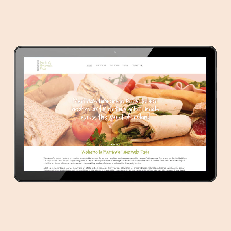 Martina’s Homemade Foods website by Drydesign